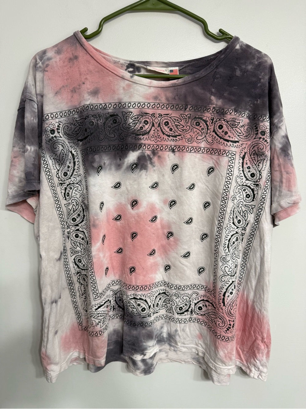 Maronie Tie-Dye Bandana Print Shirt
